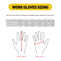 HESPAX Anti-Slip Latex Foam White Purple Work Gloves